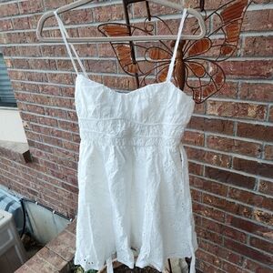 Kiss The Sky Pearl Eyelet Dress